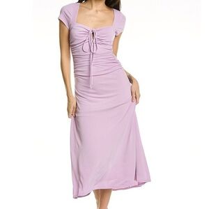 Cinq a sept purple Janis midi dress